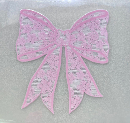 PINK LACE BOW✔️