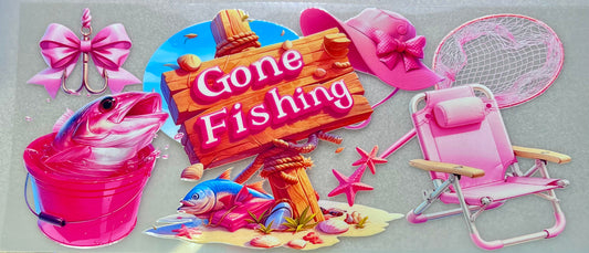 GONE FISHING - girly pink✔️