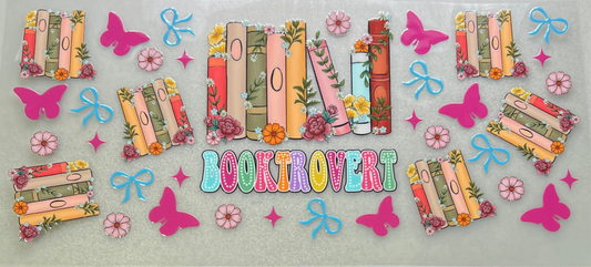 Booktrovert with bows
