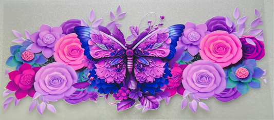 PINK/PURPLE Butterfly & Florals✔️