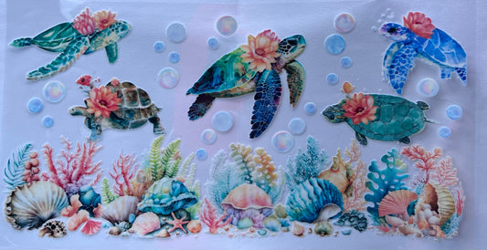 Turtles under the sea