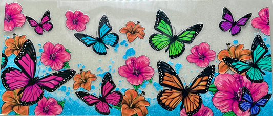 Colorful Butterflies & Flowers
