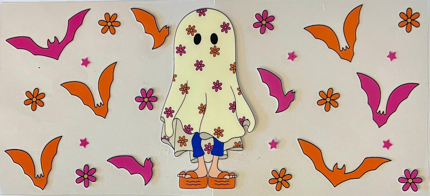Pink-Orange Bats & Ghostie