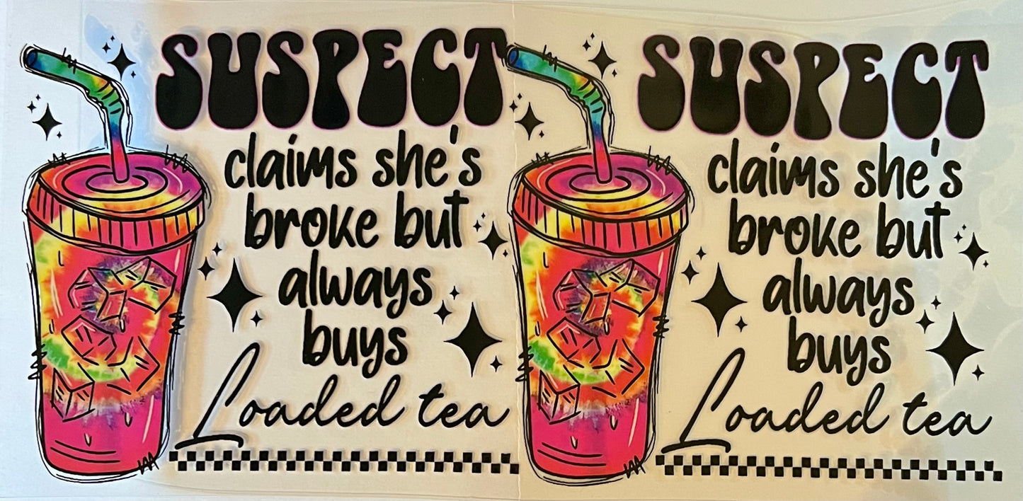 Suspect…loaded tea