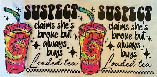 Suspect…loaded tea