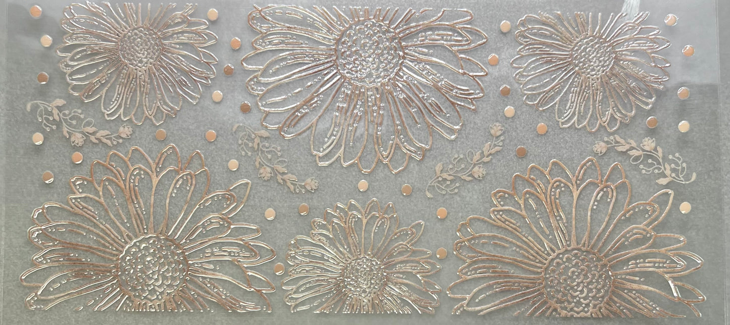 Gold Daisy Outlines✔️