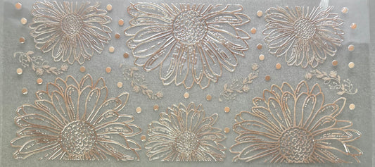 Gold Daisy Outlines