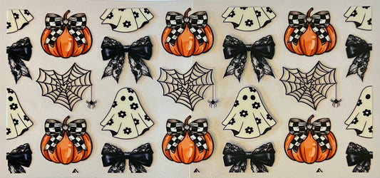 Black floral ghosties