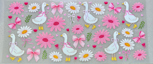 GEESE pink/white daisies✔️