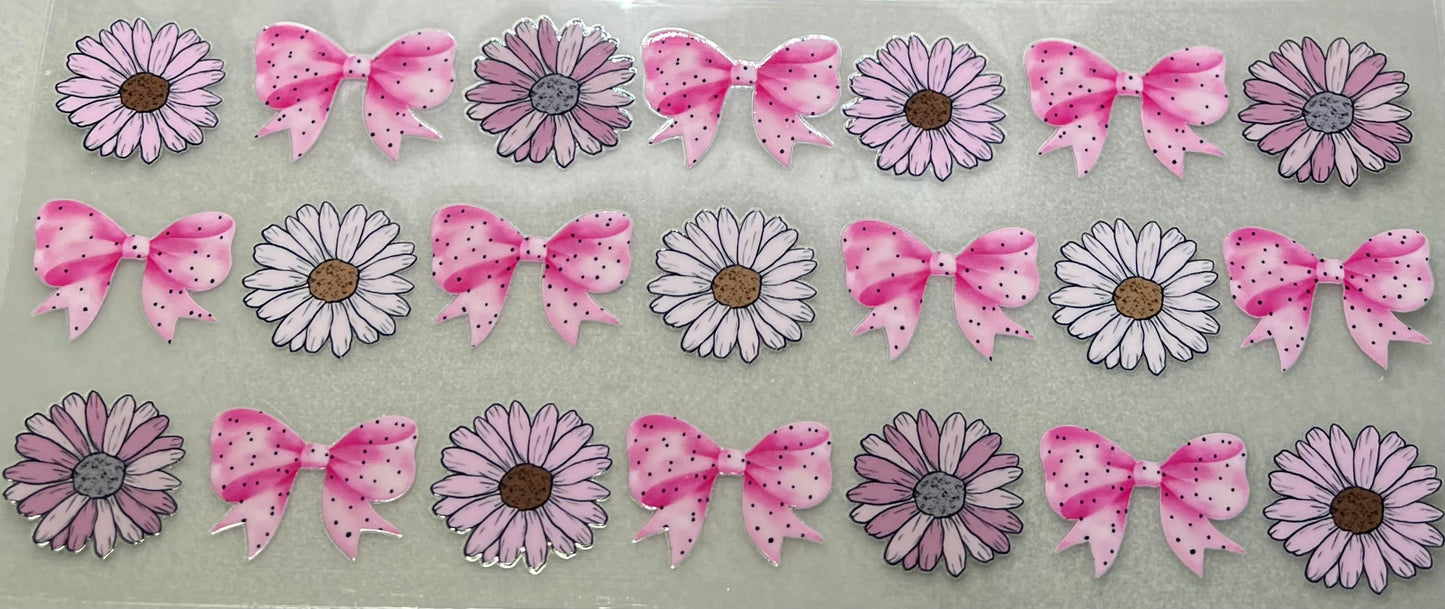 Pink Bows & Daisies Wrap