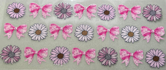 Pink Bows & Daisies Wrap