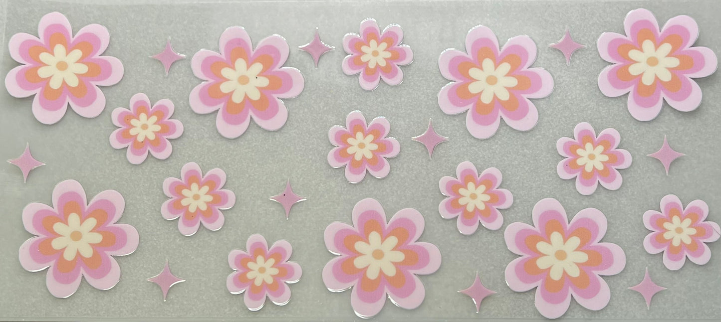 Simple Pink Yellow Floral