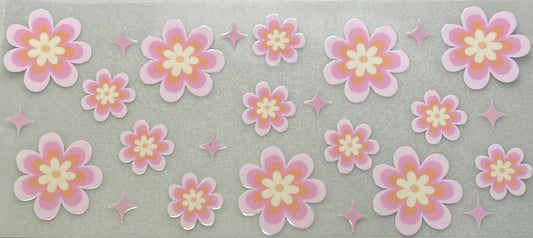 Simple Pink Yellow Floral