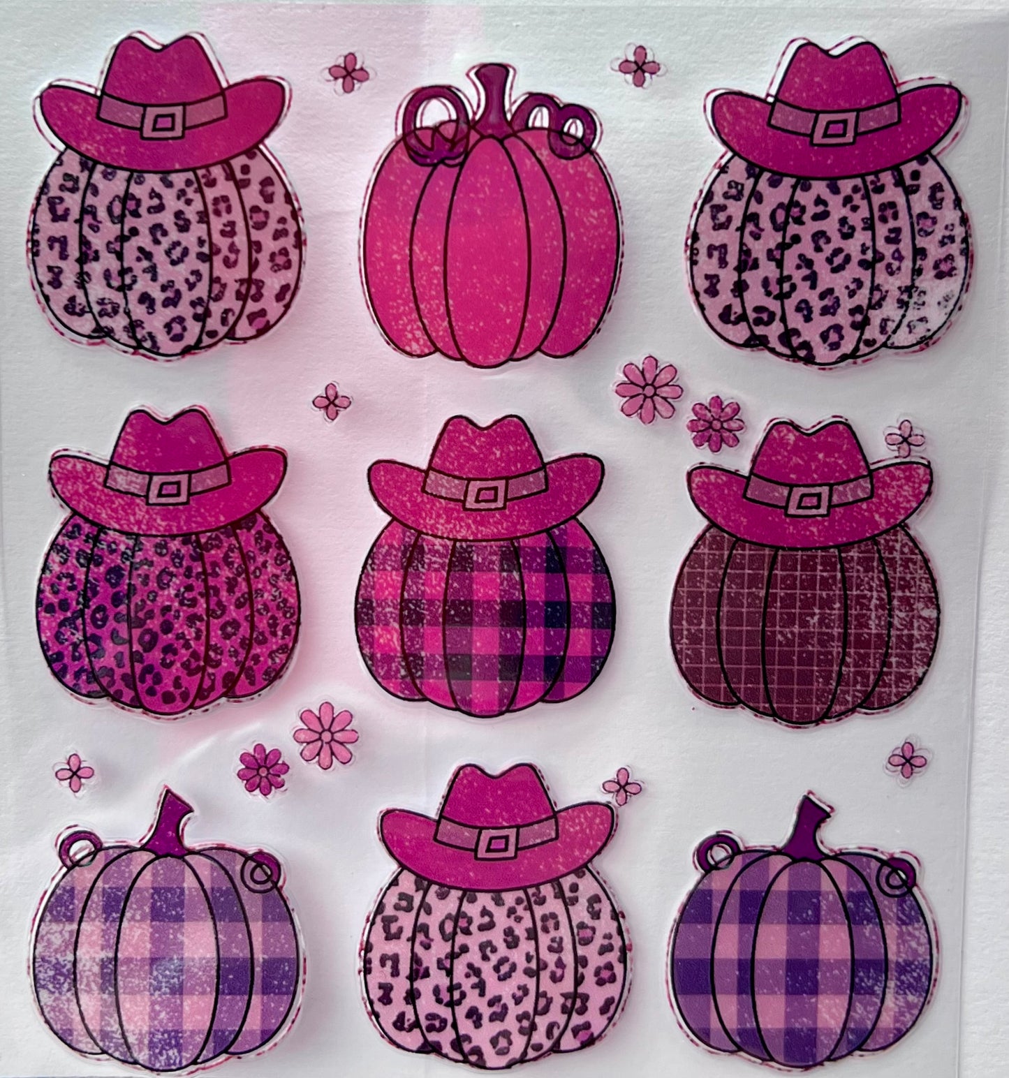 Pink pumpkins & hats