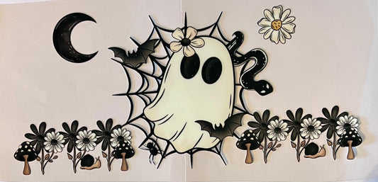 Ghost & tiny black daisies