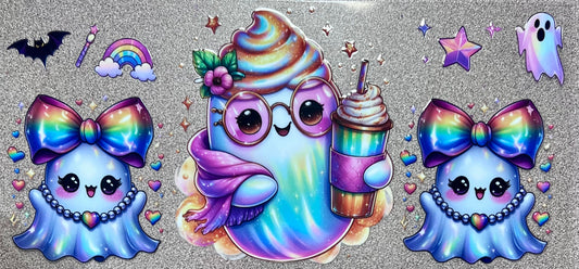 Ghosties with iced coffee