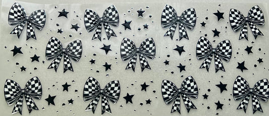 Black Check Bows & Stars