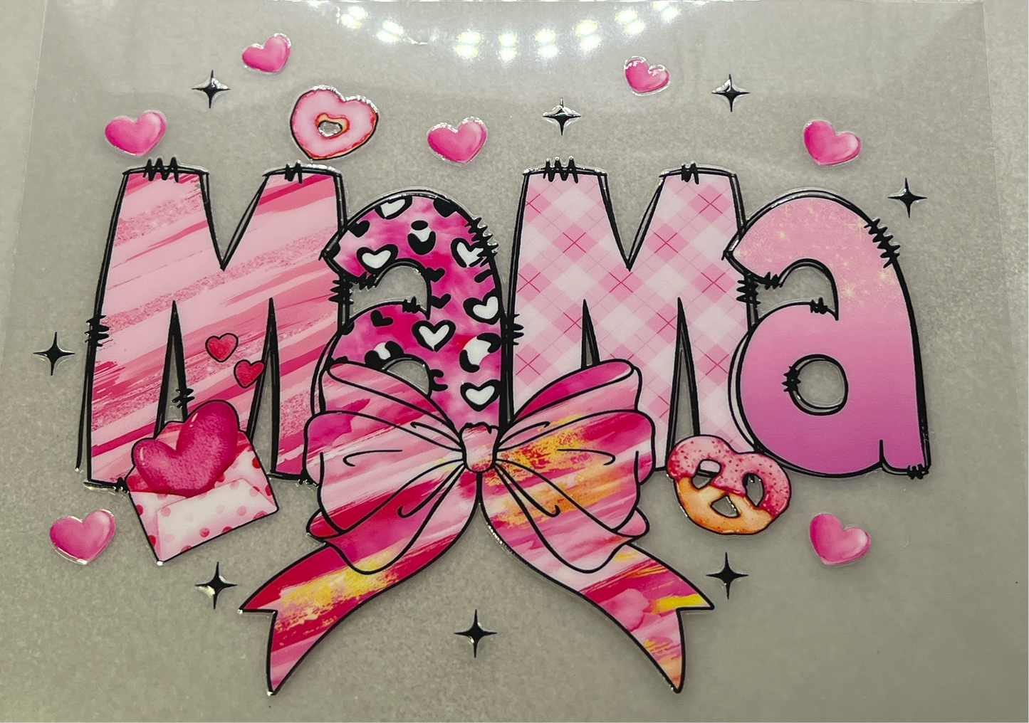 Mama bow with snacks