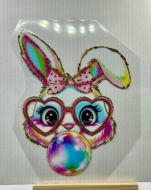 Bunny blowing bubble (large)
