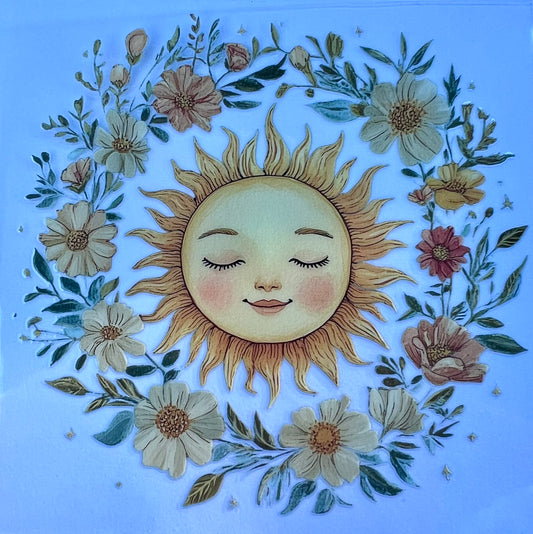 Sun w/floral ring