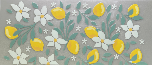 Lemons & white flowers