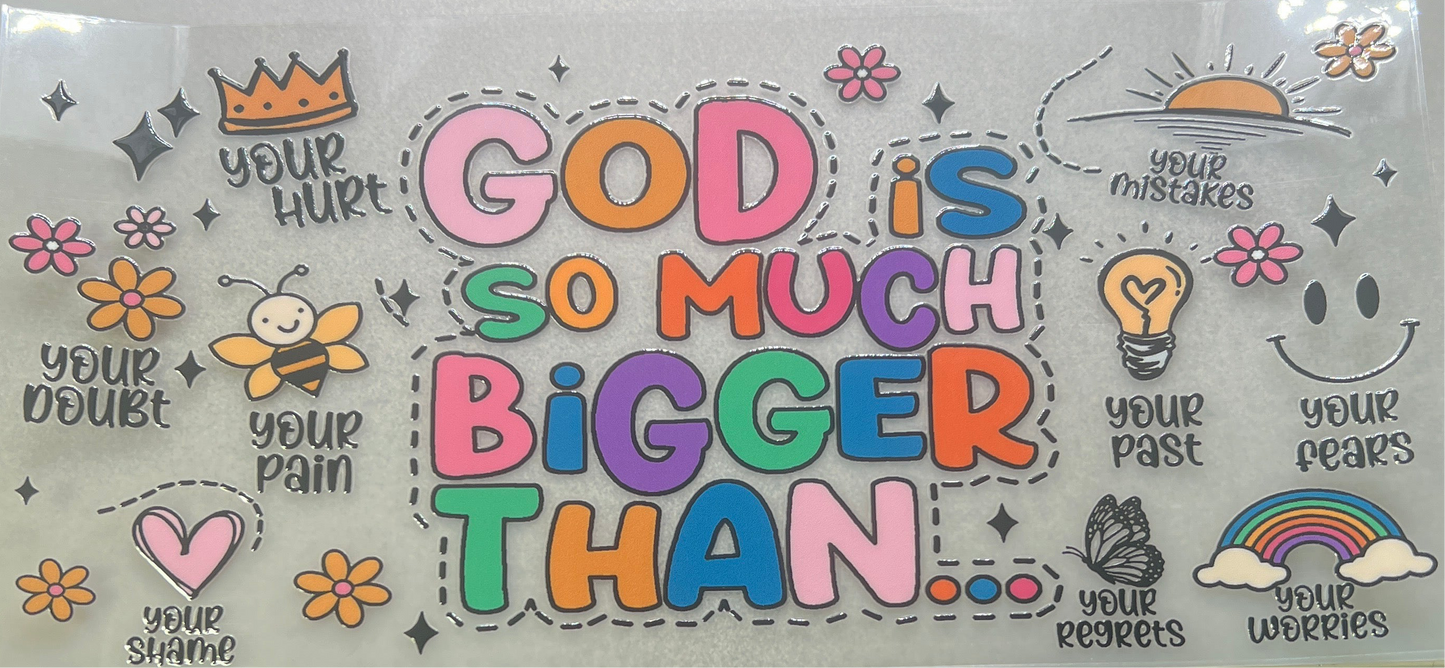 God is so much bigger than…✔️