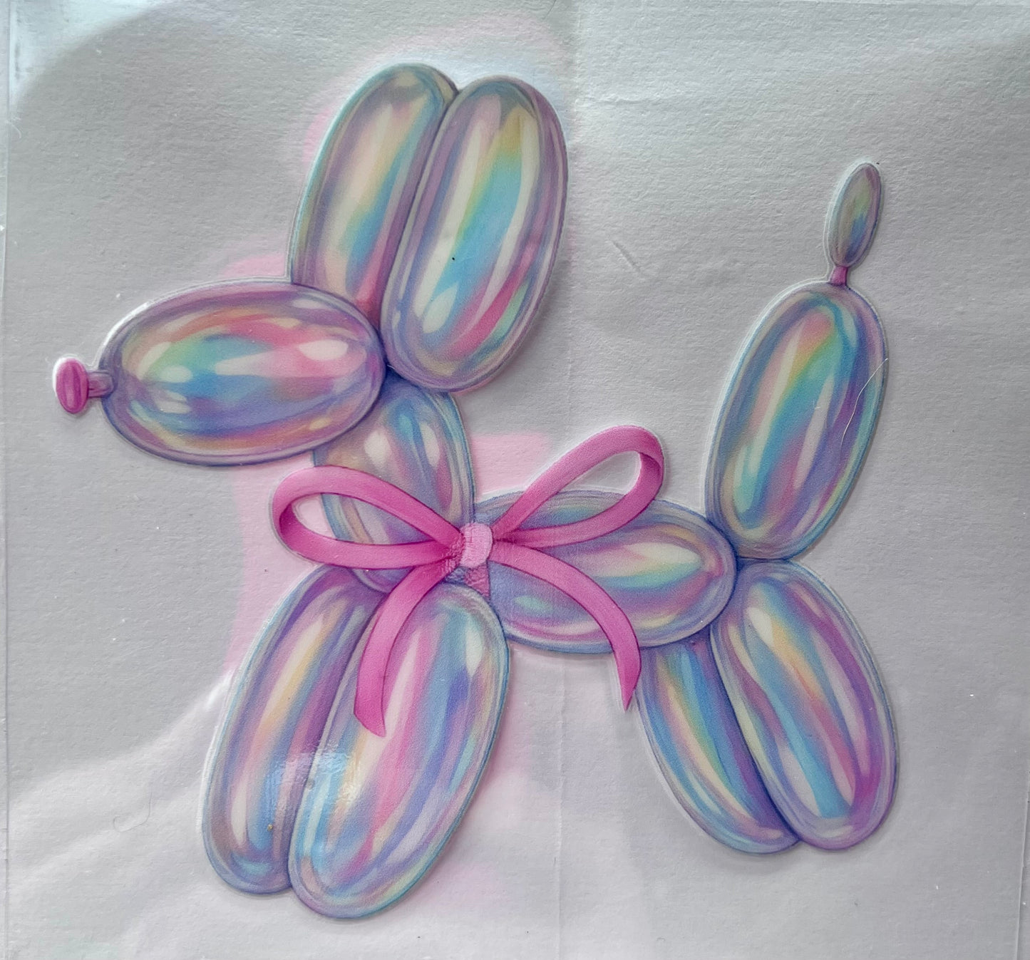 Pastel balloon dog