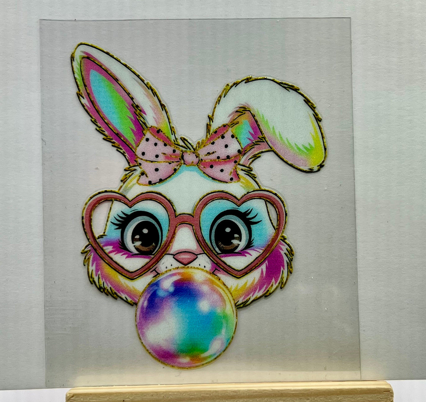 Bunny blowing bubble (small)