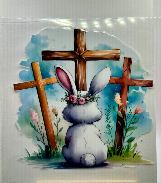 Bunny 3 wooden crosses