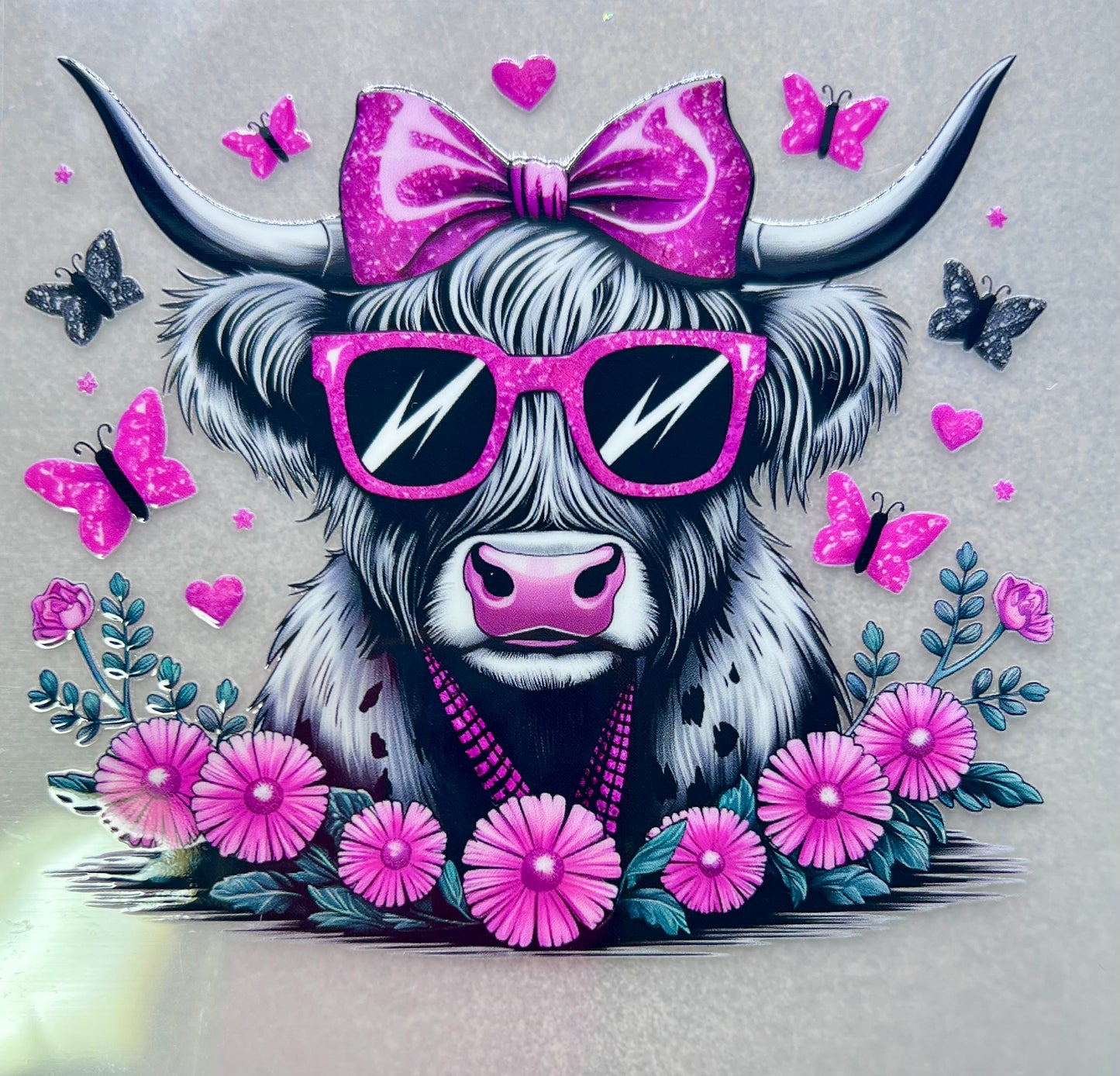 COW - Pink Bow & Shades✔️