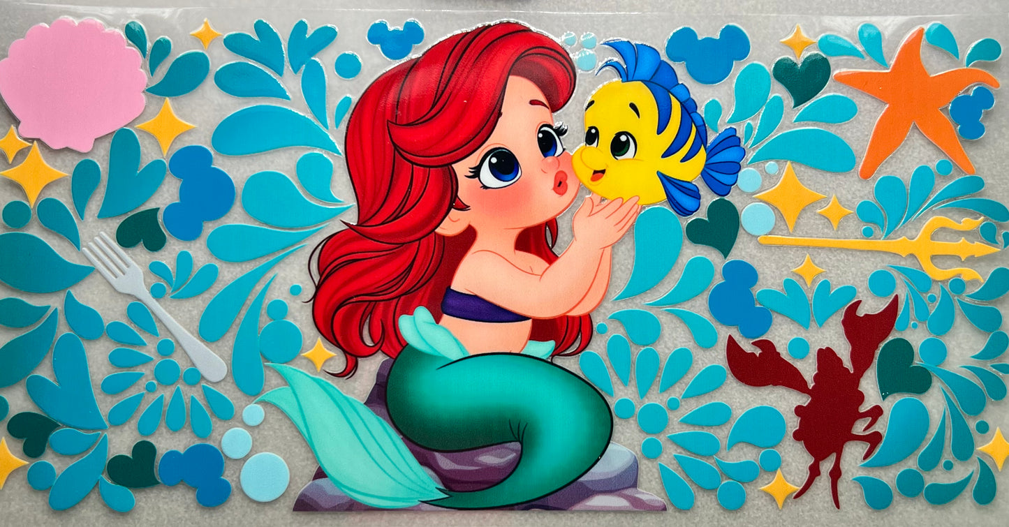 Mermaid girl wrap
