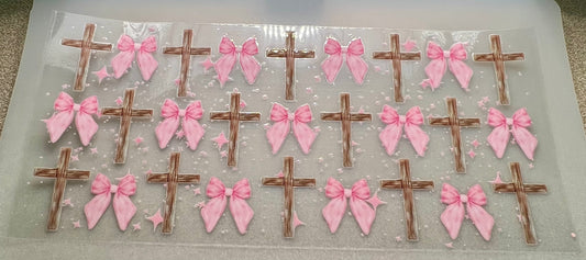 Pink bows & crosses