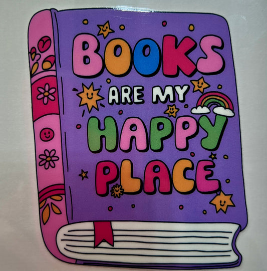 Books are my Happy Place Decal