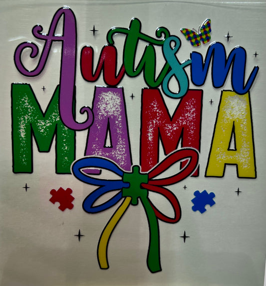 Autism Mama Bow Decal