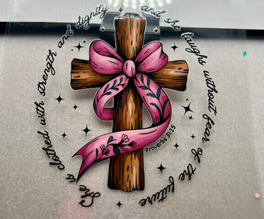 She is clothed…