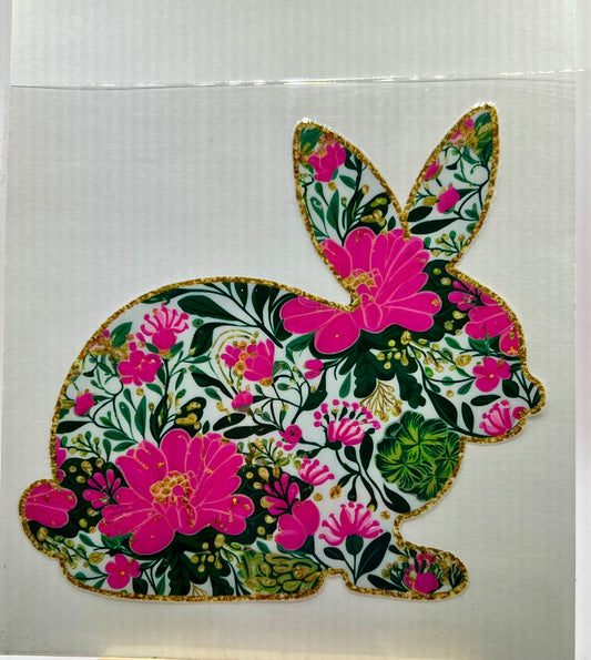Floral bunny (horizontal)
