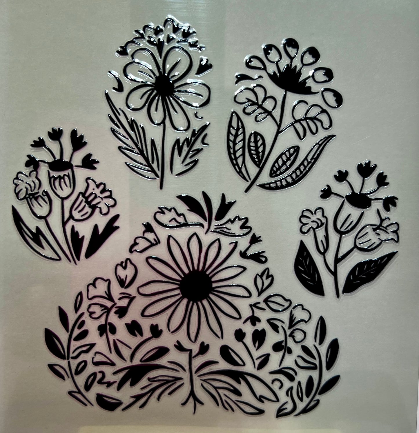 Floral Paw Decal