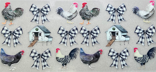 Roosters & Bows Wrap