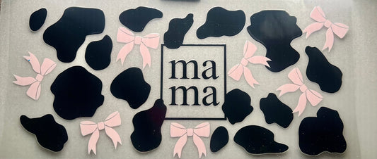 MAMA cow print & bows (wrap)