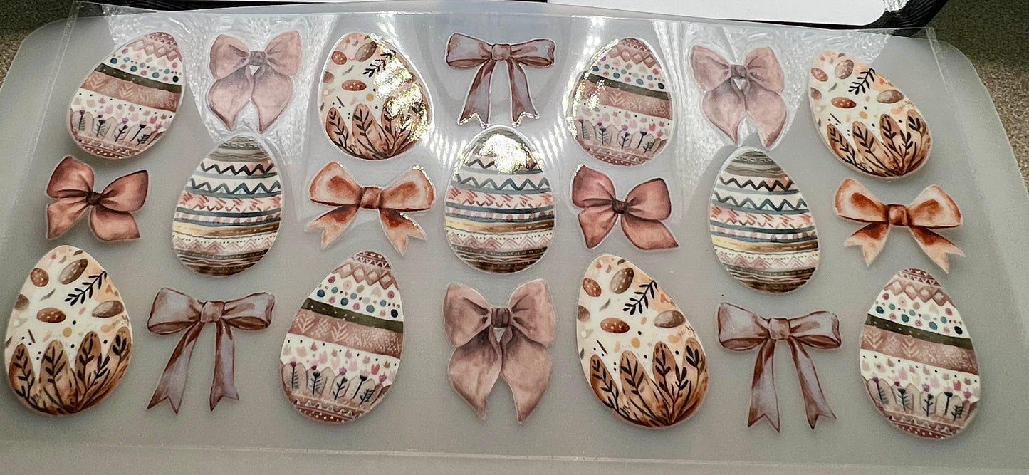 Boho Easter eggs