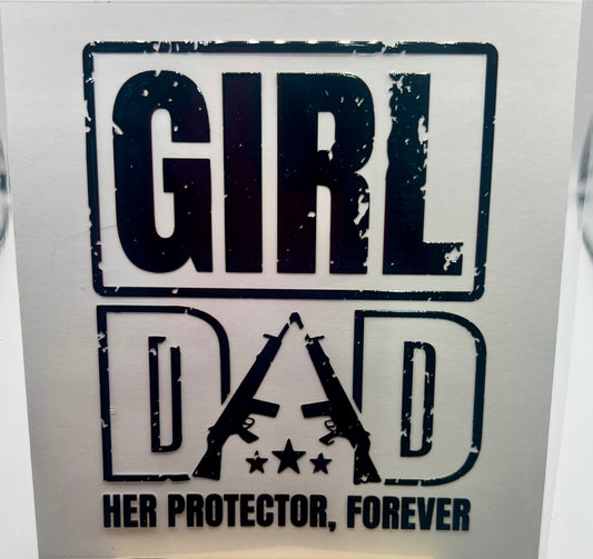 Girl Dad Decal